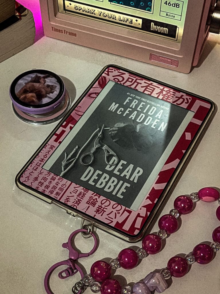 My review of Dear Debbie by Freida McFadden, a psychological thriller featuring multiple POVs, layered characters, and a satisfying twist.